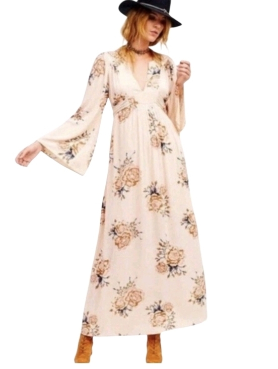 Free People Dresses & Skirts - Free People Wild Laurel Boho Floral Bell Sleeve Empire Waist Maxi Dress. Large